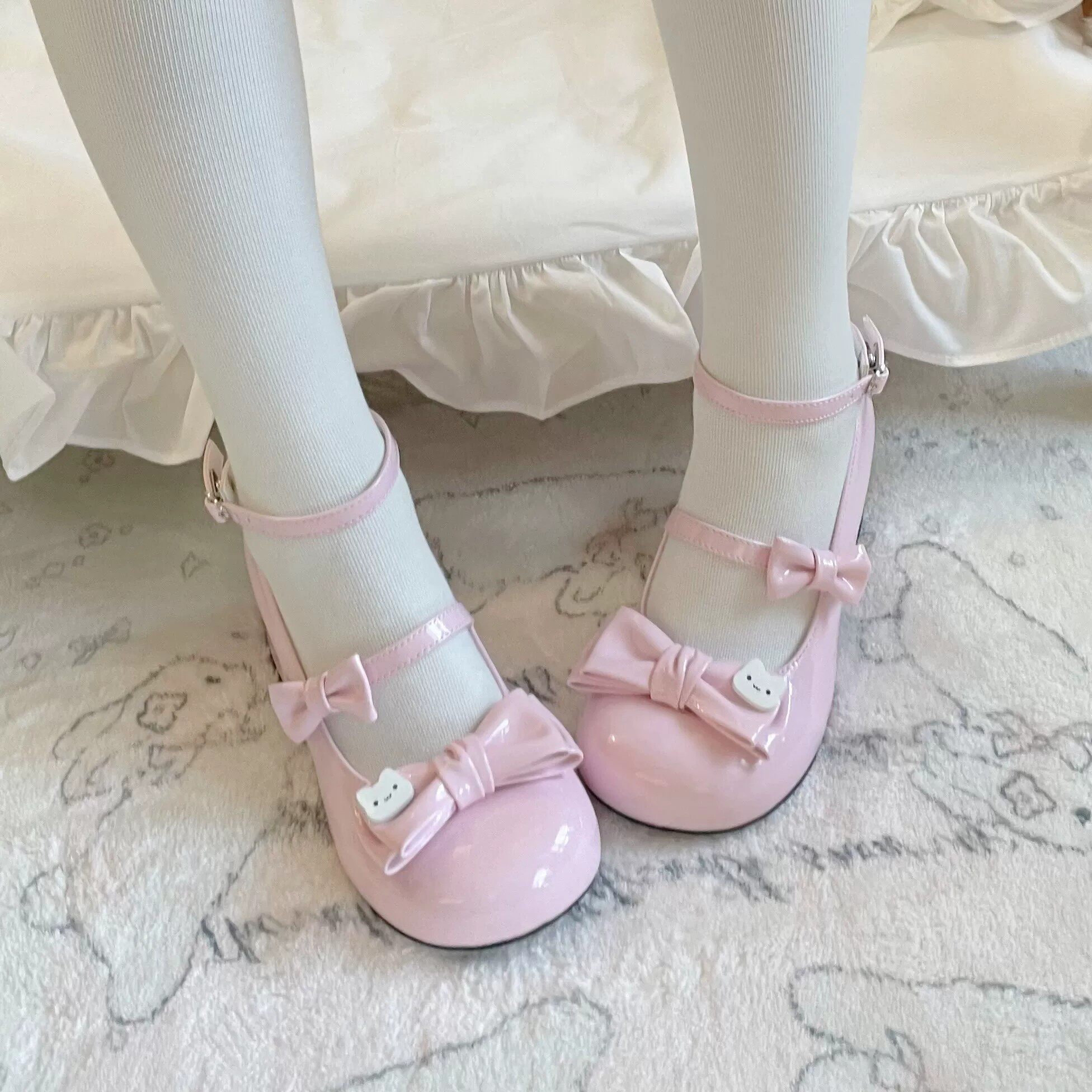 夏季萌系JK小皮鞋女2026年春秋新款蝴蝶结甜美可爱百搭lolita单鞋