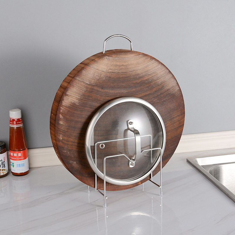 不锈钢砧板架厨房刀架菜板架多用锅盖架收纳置物架