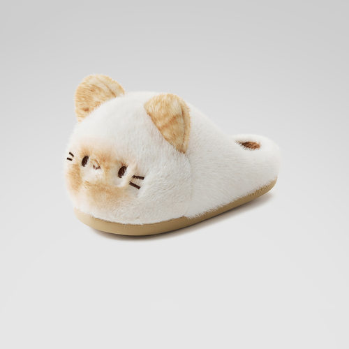 chikoku可爱小猫棉拖鞋女新款情侣居家室内保暖防滑包头拖鞋男