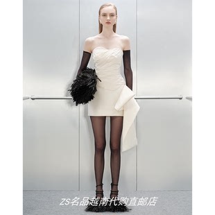 甜美温柔抹胸包臀连衣裙 ZS名品越南设计师Dang Hoang秋季 新款 法式