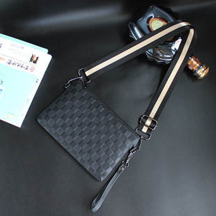 一包多用男士斜挎包手包男包软皮大容量信封手拿单肩包手抓男女包