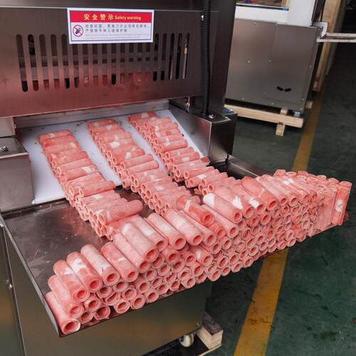 牛羊肉切片机切卷机五花肉刨片机商用数控双卷四卷羊肉切卷机