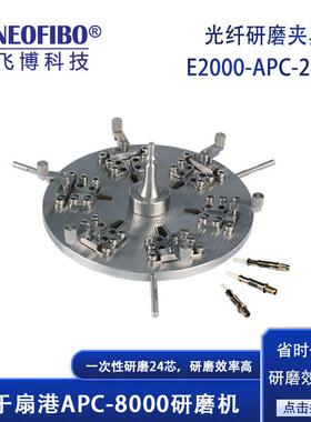 厂家光纤研磨夹具扇港机E2000-APC-24SK光纤插芯快装研磨盘