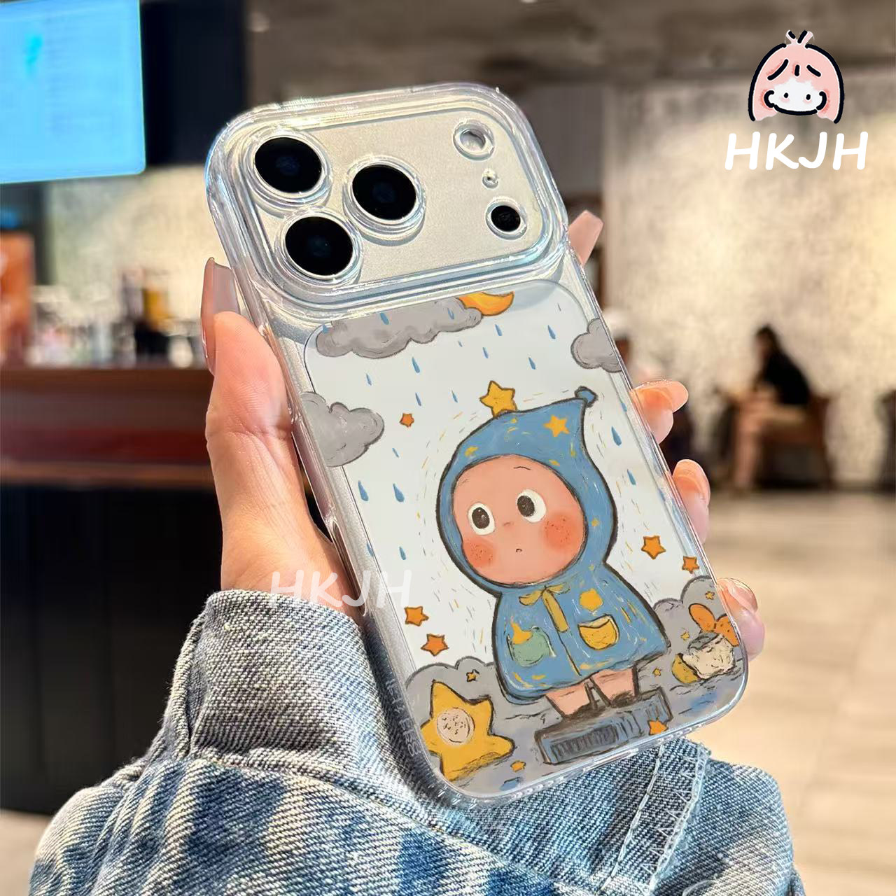 可爱星星人适用于苹果17promax手机壳iphone16pro透明15硅胶14高级感13防摔保护套