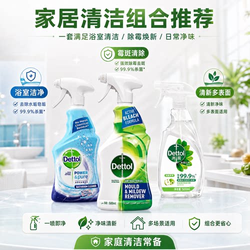 滴露家居清洁套装冰箱除菌浴室