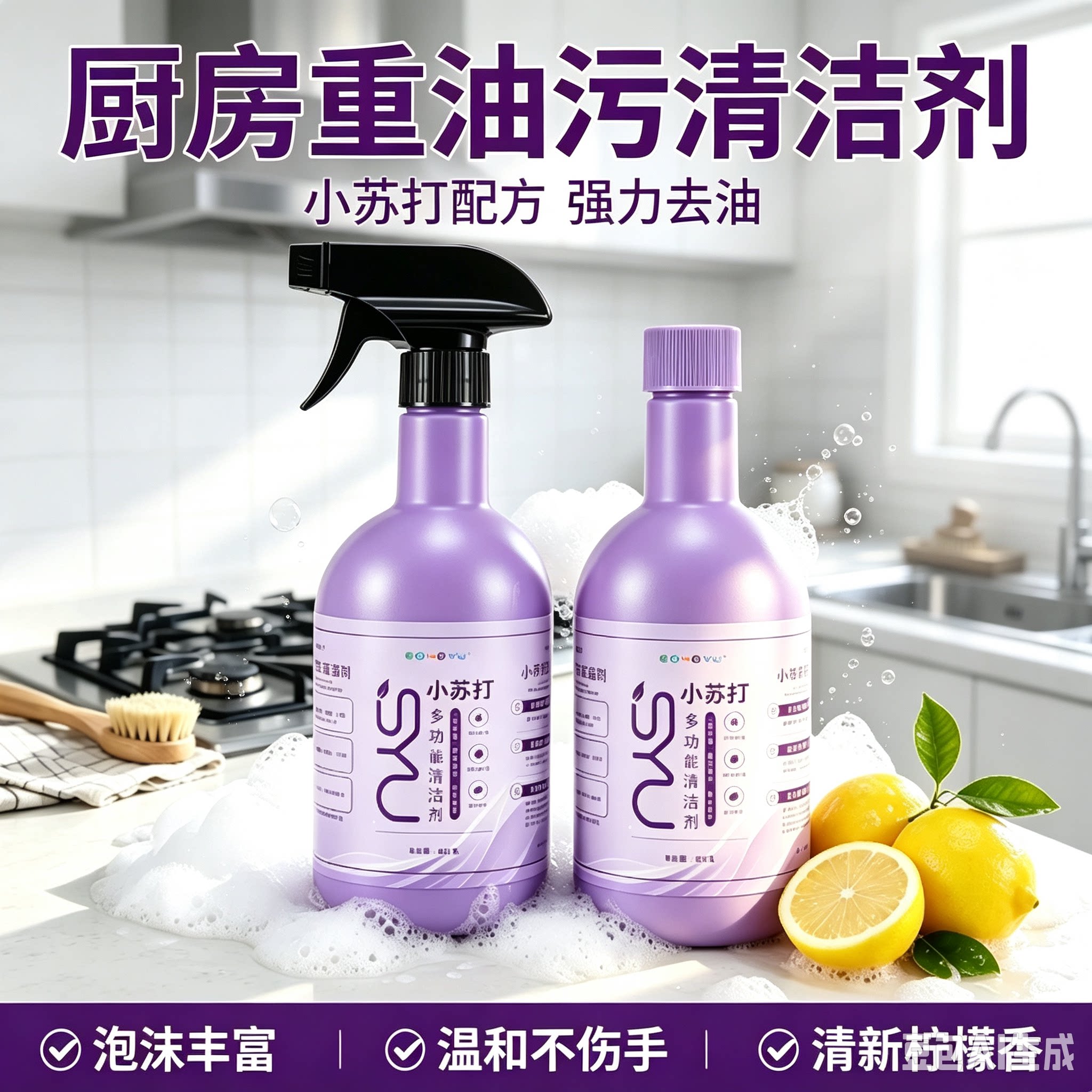 【全屋清洁】小苏打多功能清洁喷雾冰箱烤箱微波炉清洁剂JM2