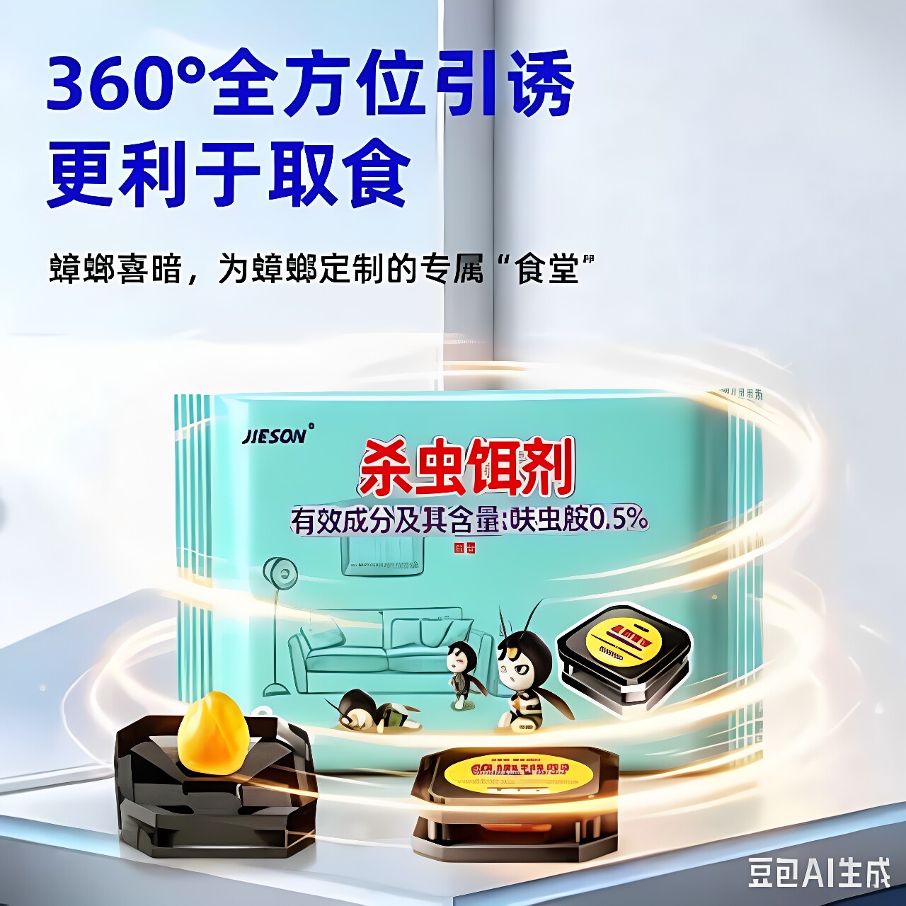 蟑螂药全一窝端家用室内厨房强力灭杀蟑胶饵剂神zy