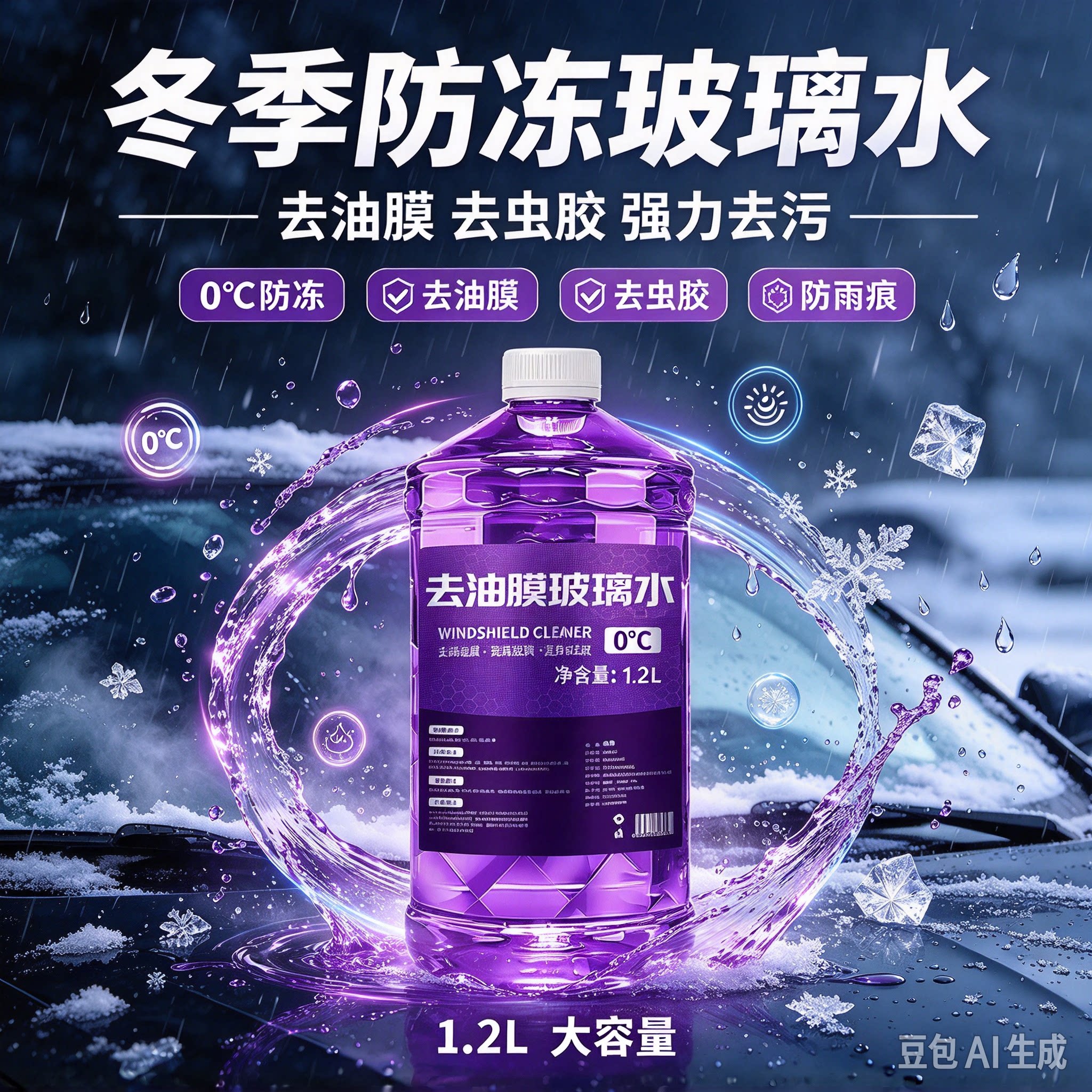 【下单立减50】冬季玻璃水去油膜虫胶强力去污防雨清洁养护冬季JH
