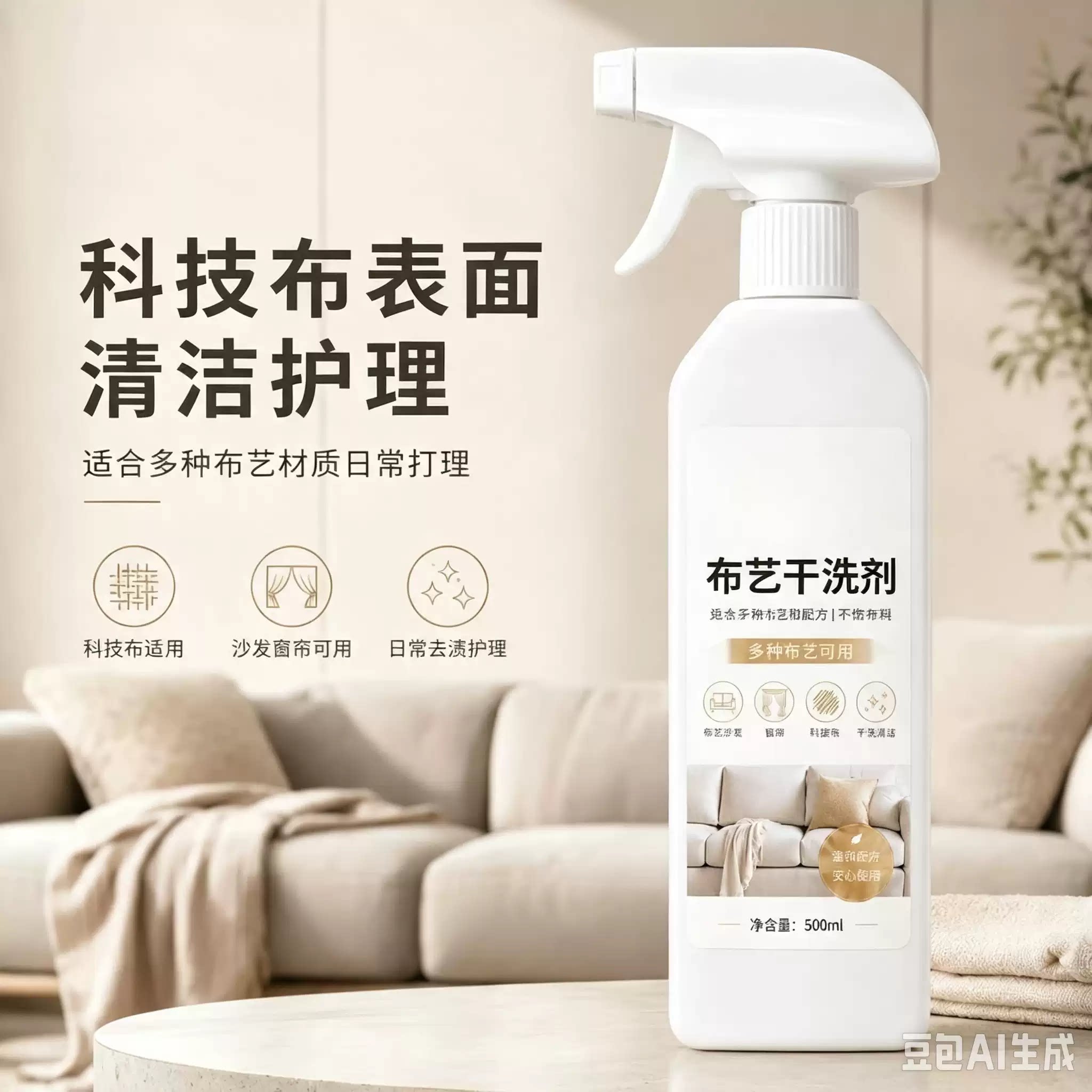 【免拆卸】布艺沙发窗帘科技清洁剂/地毯/衣服多功能干洗剂zy