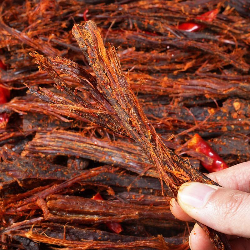 云南牛肉干巴傣味特产火烧牛干巴香辣小锤手撕牛肉干解馋肉类零食