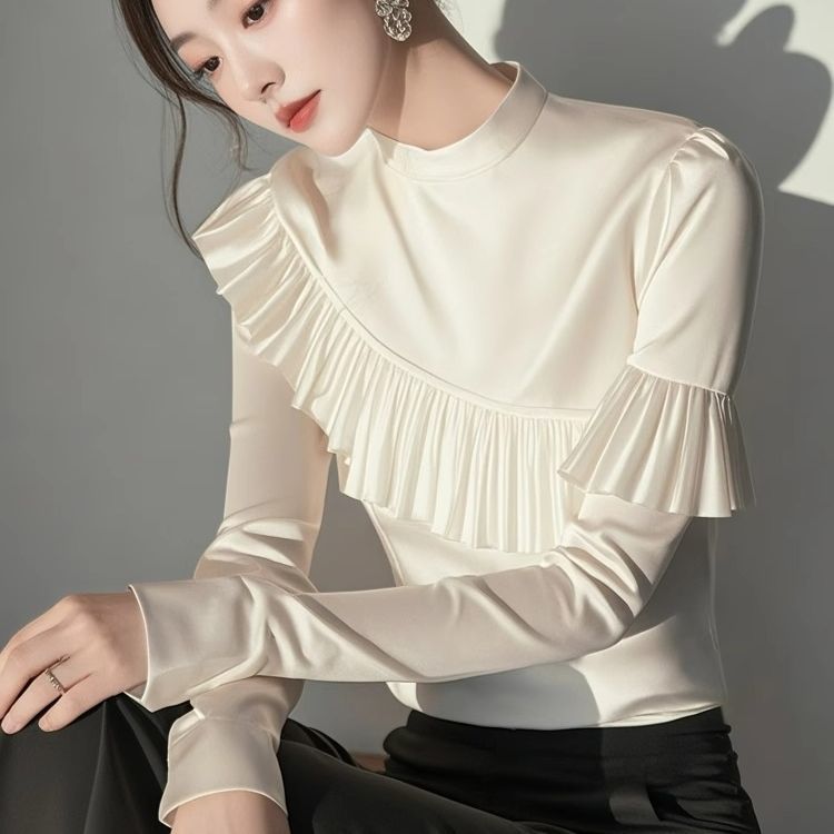 今年流行爆款白色荷叶边