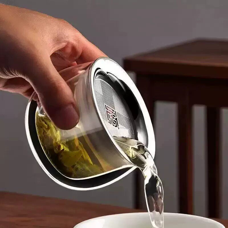 懒人泡茶器防烫泡茶壶不锈钢茶漏过滤茶渣茶水分离泡茶飘逸杯jy