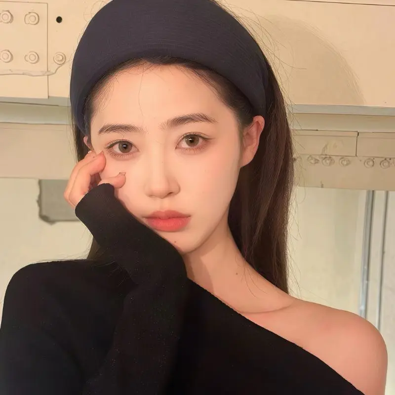 明星同款高级感宽边条纹发箍时尚气质百搭头箍减龄压发卡发饰ly