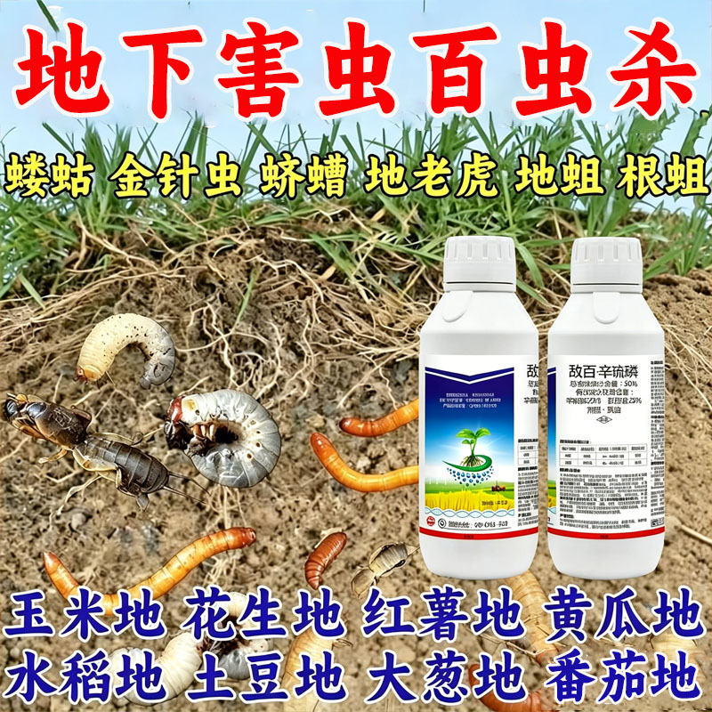 真剑50%敌百辛硫磷棉铃虫杀虫剂图片