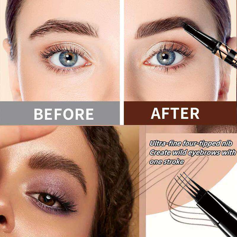 QICIY Micro Fork Brow Pen 出口四叉眉笔持久显色自然眉修眉笔