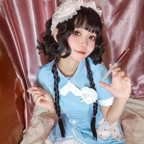 星程洛丽塔水母头双马尾假发