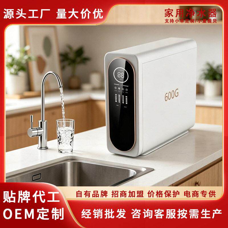净水器工600g大流量静音泵oem贴牌英文版定制厨房净水机直饮机