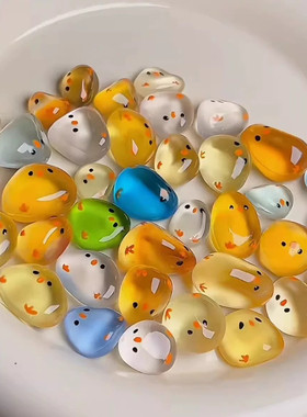 网红彩色可养宠物石头解压摆件