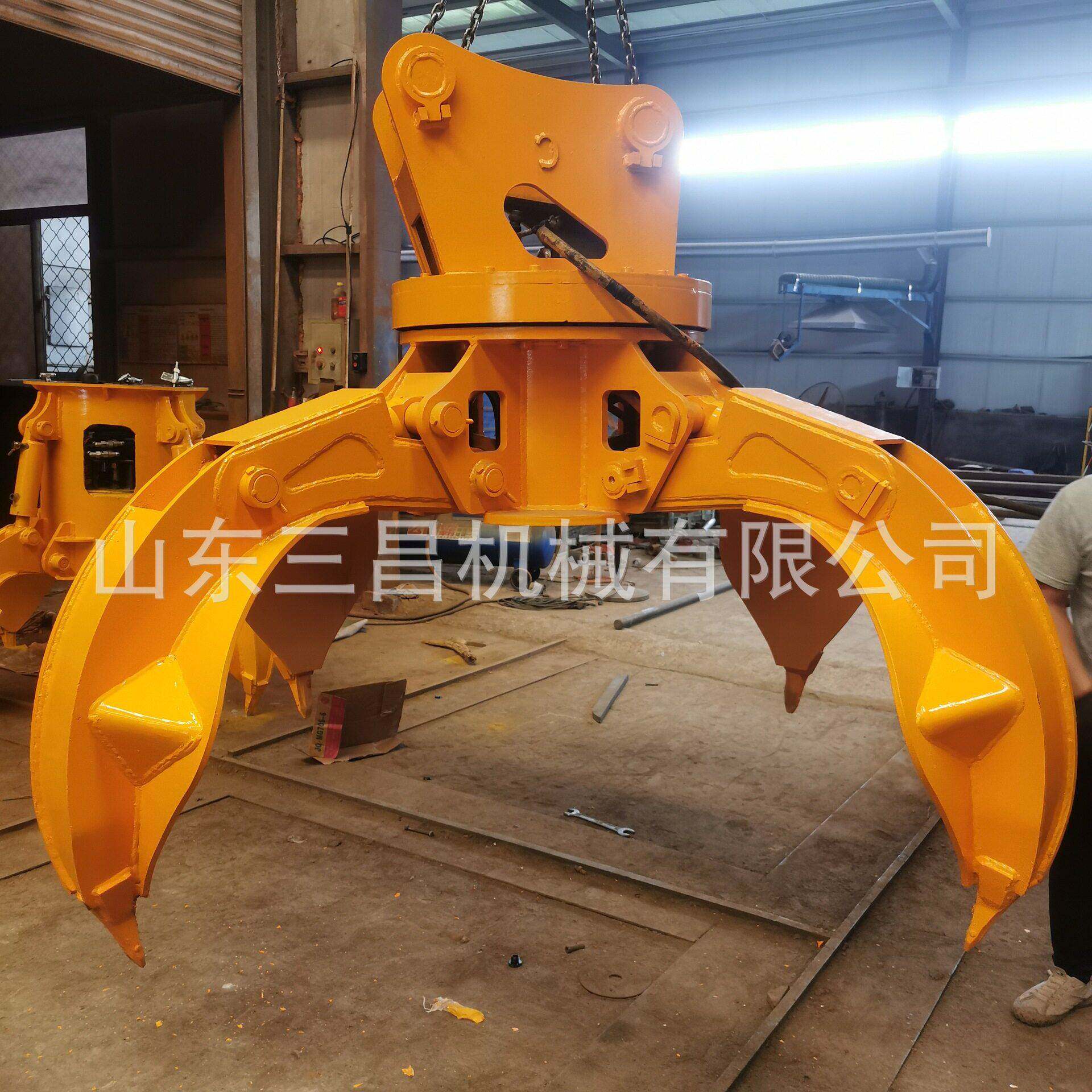工业废料用60-220挖掘机梅花液压抓钢机废料抓钩机生活垃圾厂家