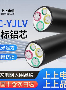 江苏上上ZC-YJLV3/4/5芯16/25/35/50/70/95/120/150平方国标铝线