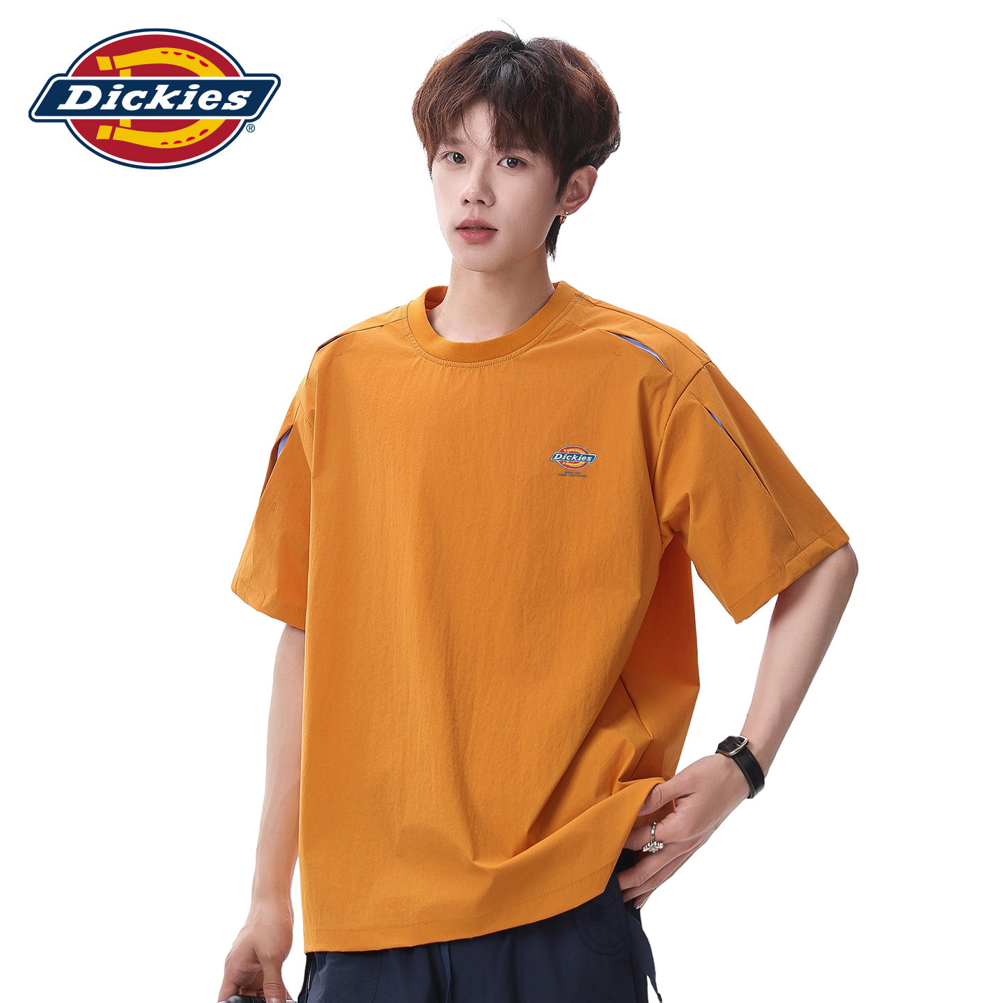 Dickies冰丝解构插肩美式短袖t恤