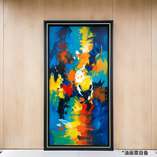 现代幽灵门定制纯铝材质不生锈不变形防水谷仓门个性定制门油画门