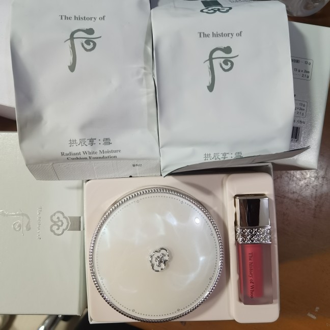 韩国后whoo拱辰享雪美 气垫bb白21号一正两替送唇釉