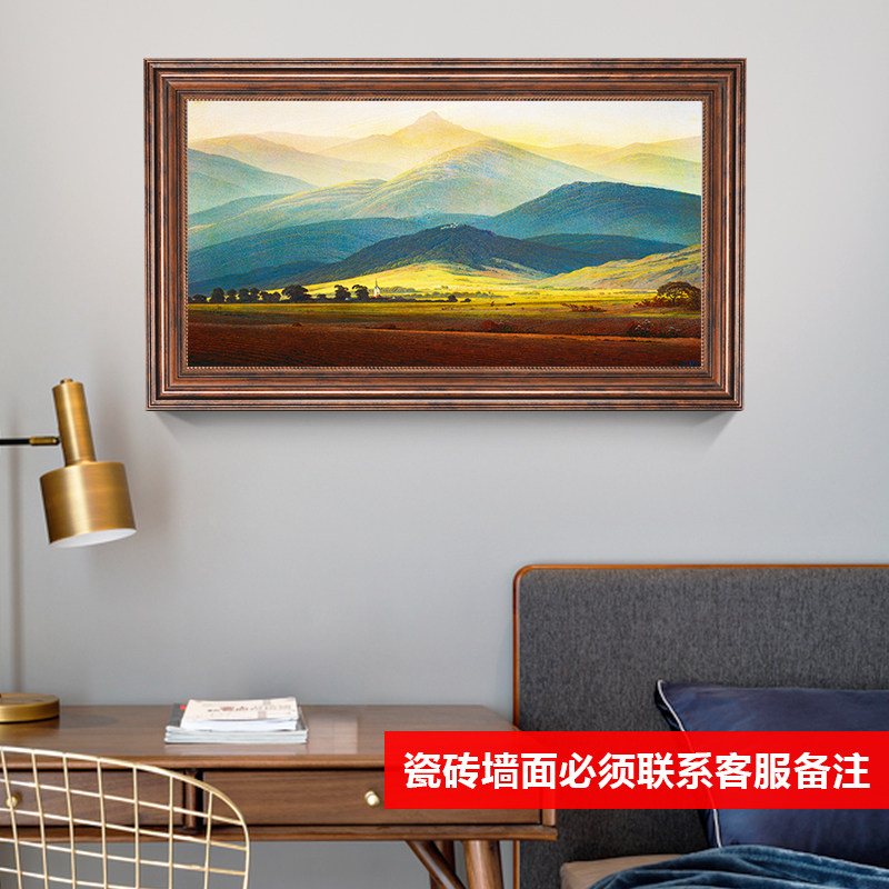 大尺寸电表箱装饰画美式免打孔强弱开关电闸盒配电箱遮挡壁画挂画