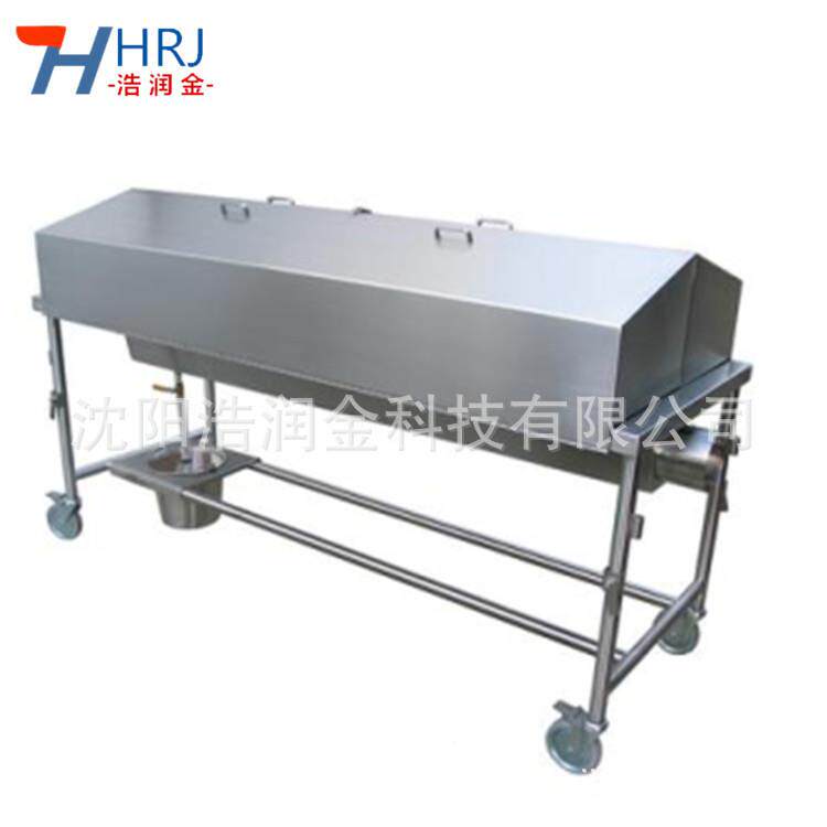 葬礼不锈钢尸体车推车 尸体冷藏冻柜冷辅助浩润金运罩尸车 带推尸