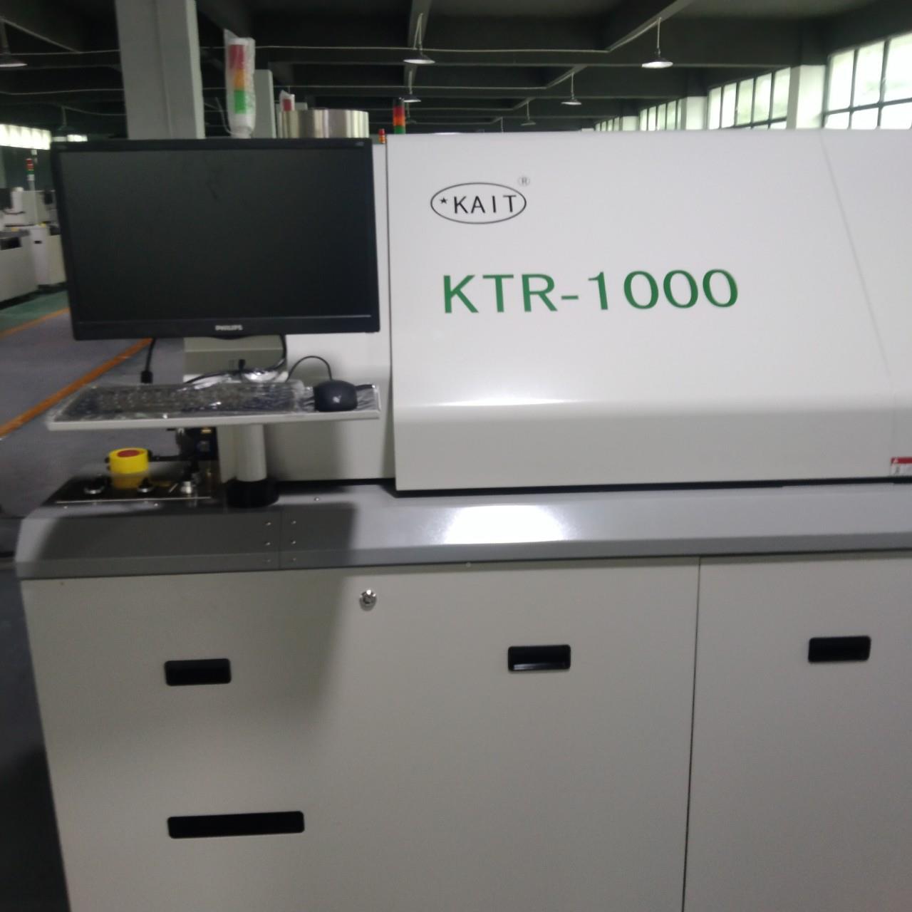 二手1000泰十温铅区回流焊单轨热风无凯T回流焊焊接机KR1000