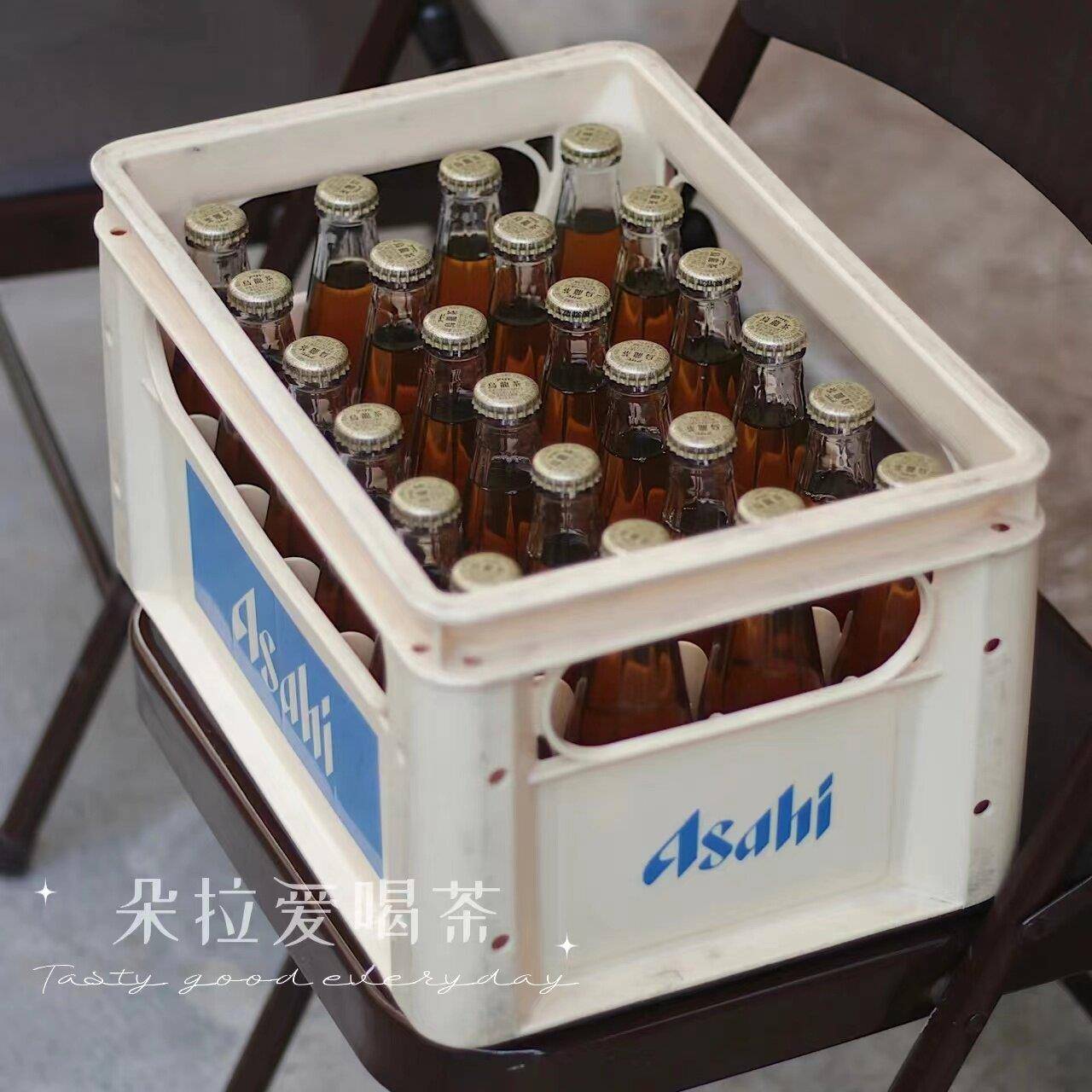 【带框包邮】日本进口朝日乌龙茶饮料0糖0卡解渴解腻 玻璃瓶颜控