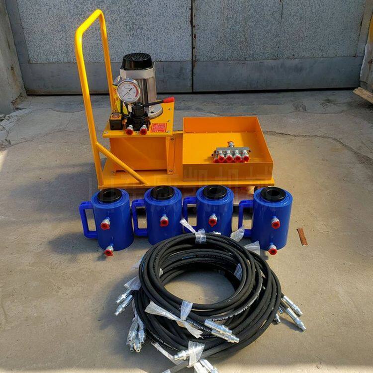 程煤电动板换夹紧器一拖四 板式换热器清理工具 液压加紧器