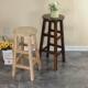 实木吧凳简约高脚蹬奶茶凳现代吧椅梯凳家用圆凳酒吧凳拍照高凳子
