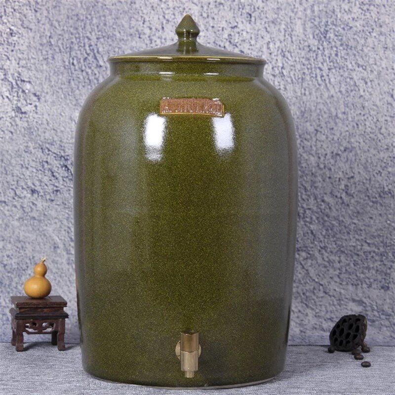 景德镇陶瓷防潮防虫米缸酒缸水缸油缸茶叶末家用20斤30斤50斤储物