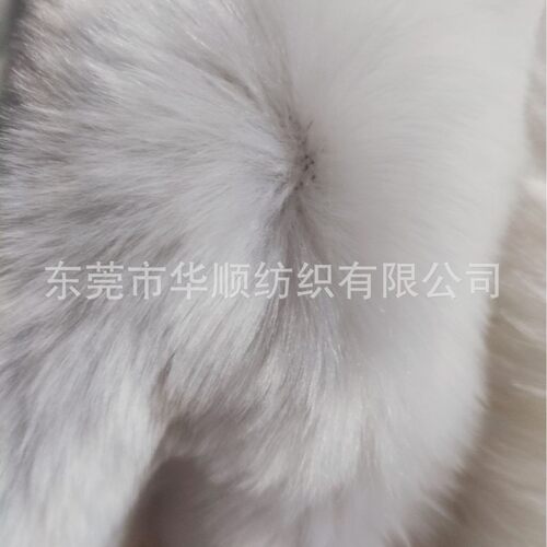 毛绒布料工厂腈纶手感接近羊毛v720白色仿兔毛秋冬面料服装高弹