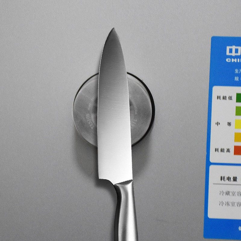 免打孔强磁刀架磁吸圆形刀架吸盘磁性刀架壁挂式磁力不锈钢工具架