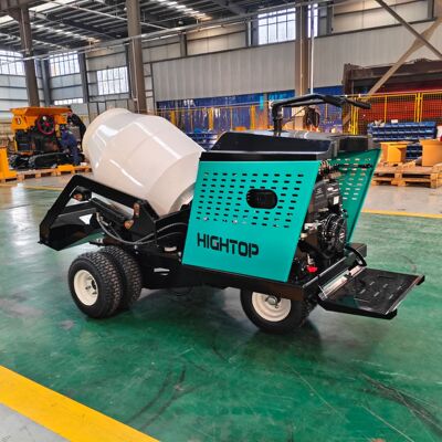 Concrete mixer truck自上料小型搅拌罐HT800轮式搅拌车出口欧美