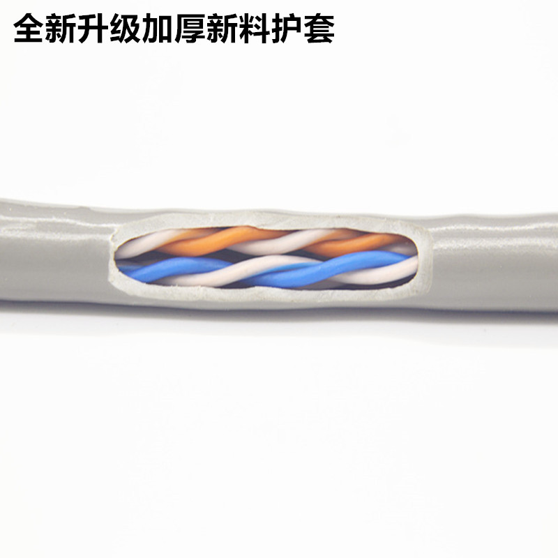 包邮安普超五类8芯室内家用无氧铜纯铜高速网线300米箱电脑监控线