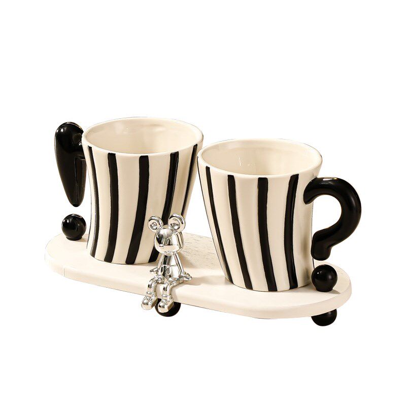 高颜值漱口杯陶瓷创意情侣家用洗漱台面牙缸刷牙杯牙刷置物架套装