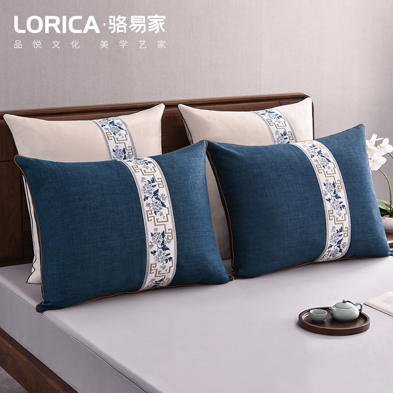 骆易家床头靠垫客厅沙发抱枕大号中式靠枕套床上靠背垫护腰靠背枕