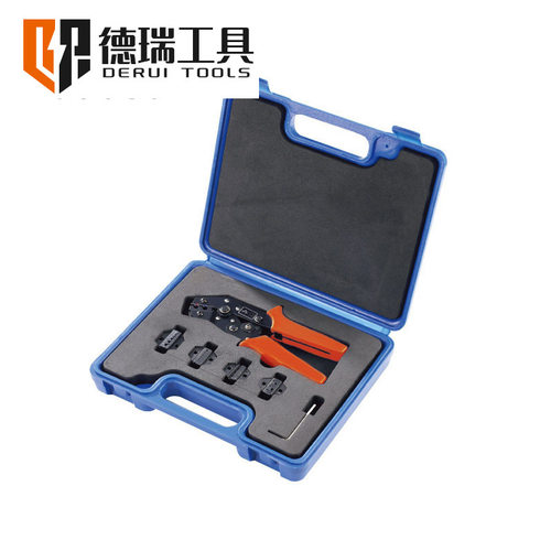 德瑞工具SN0725-5D1塑料壳压线钳组合工具 端子压接工具套装