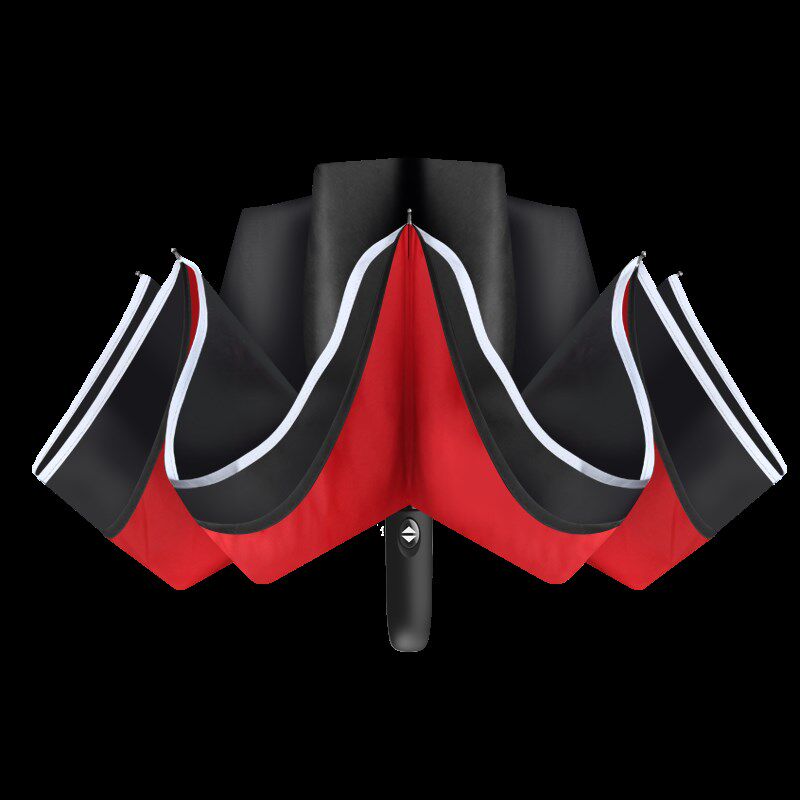 全自动双层抗风折叠反向伞男女大号双人学生纯色暴雨专用自动雨伞