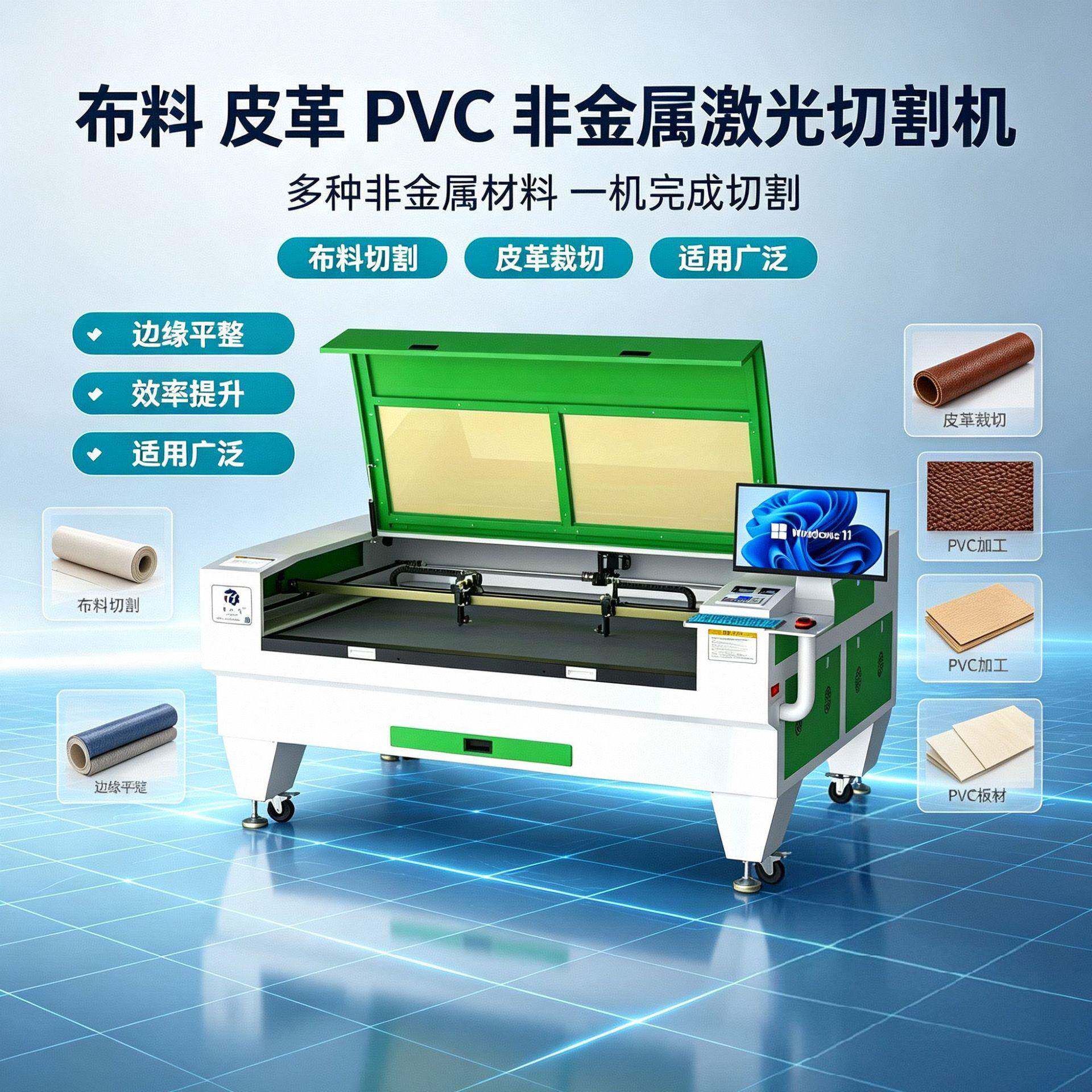 1610双头汽模行业汽泡棉潜水面料激光切割机纤维布料激光切割机
