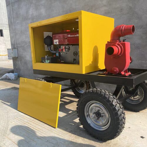 柴油机移动小型泵车100方 抗洪排涝牵引式泵车 应急防汛厂家供应