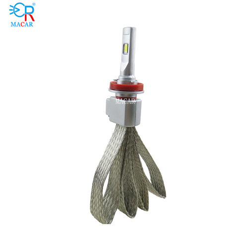 新款铜带汽车led大灯超亮led车灯H11led灯泡9005前照灯12V24Vled