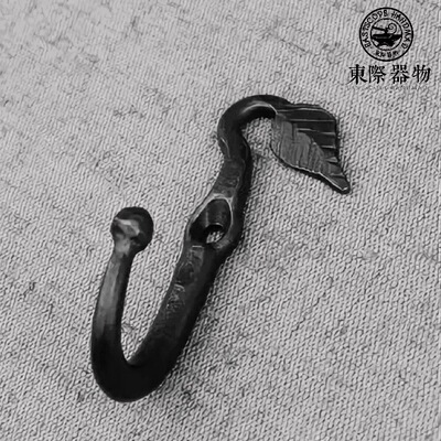 东际器物复古美式实木挂衣架壁挂民宿衣帽收纳架玄关门后挂钩排钩