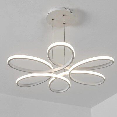 跨境 餐厅灯吊灯客厅后现代简约创意个性led艺术花型卧室吊灯具