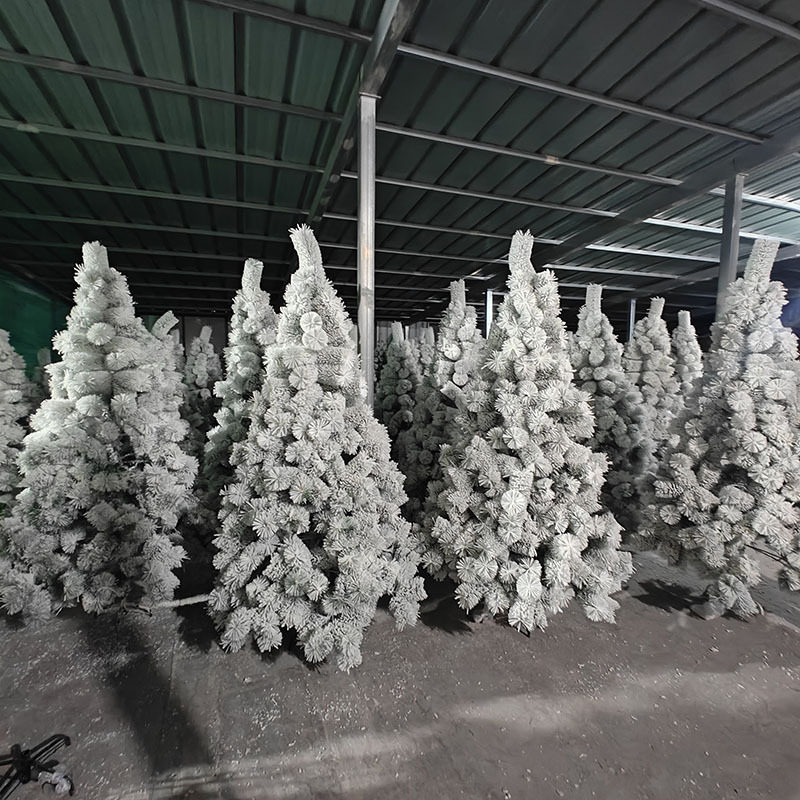 PE松针圣诞树豪华橱窗雪树加密电线扎带/束线带