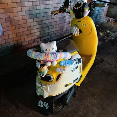 九号小Q85C电动车尾部多巴胺毛线