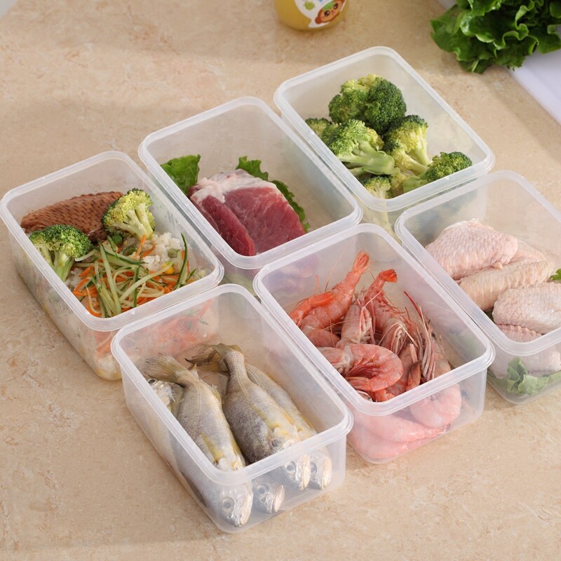 厨房家用塑料保鲜盒套装冰箱微波炉收纳饭盒密封盒食品收纳盒耐热
